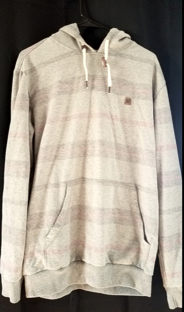 Striped pullover hoodie